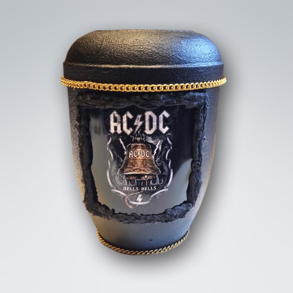 Bio-Urne Motiv "AC-DC" B2222 Gold